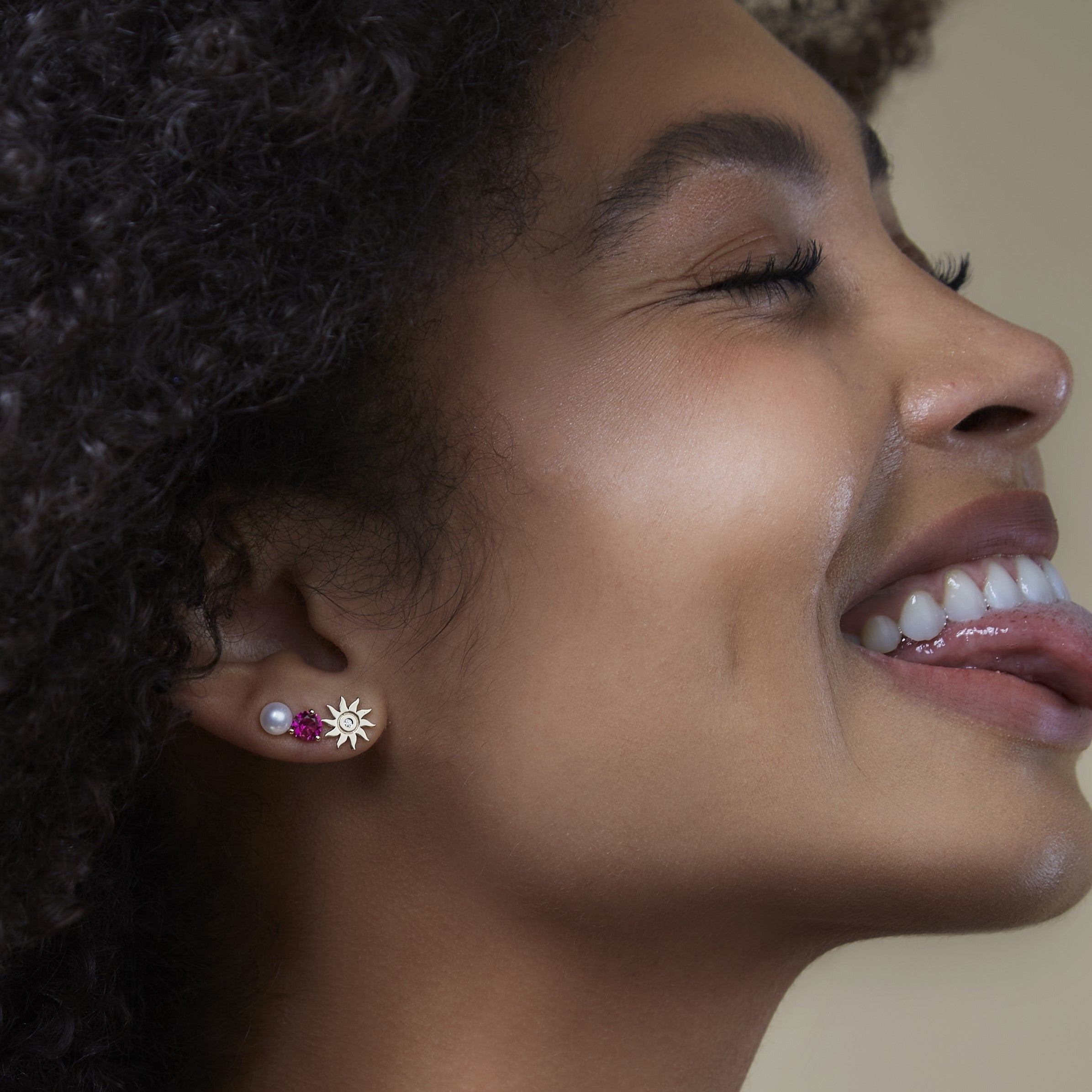 ear stack with a ruby