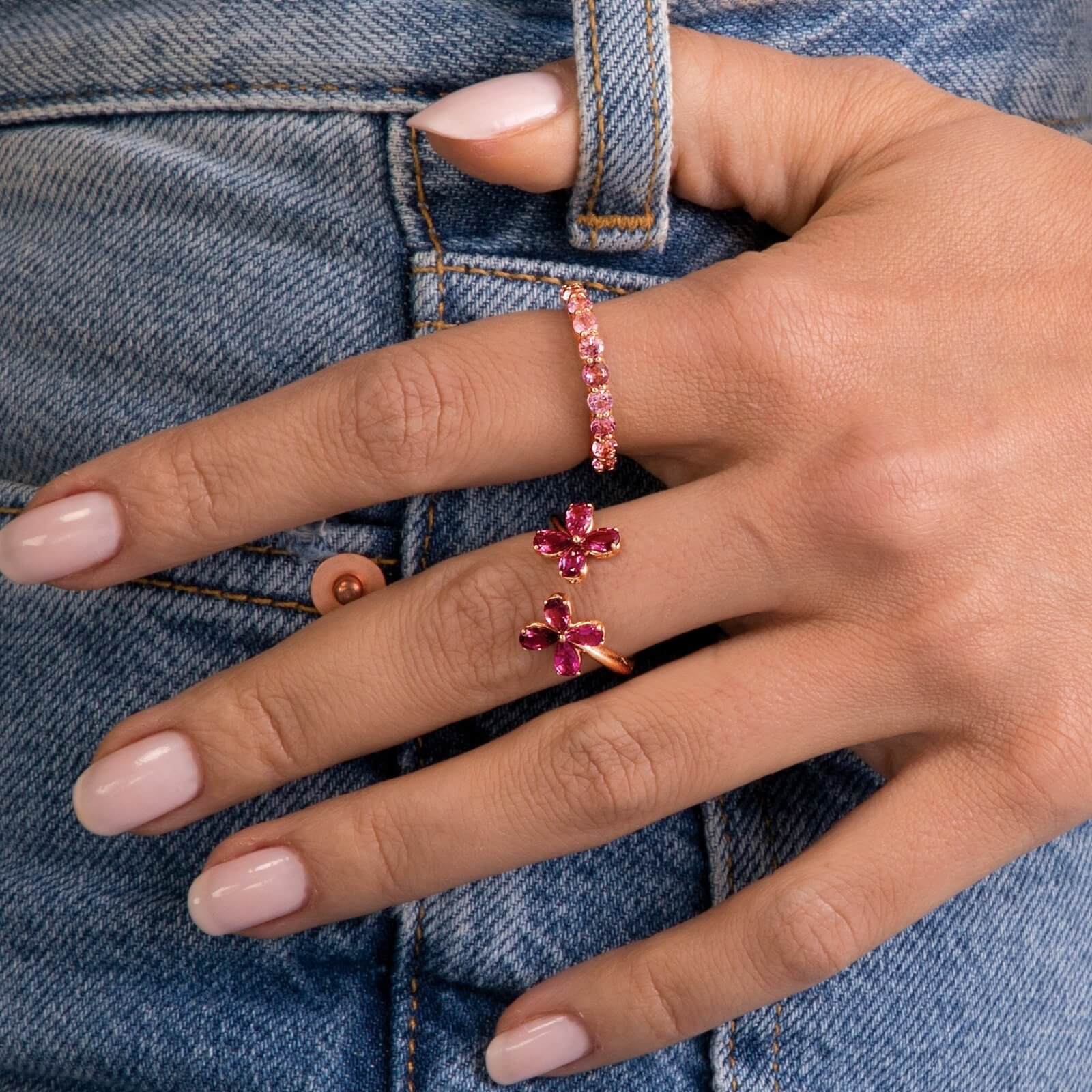 open flower ring