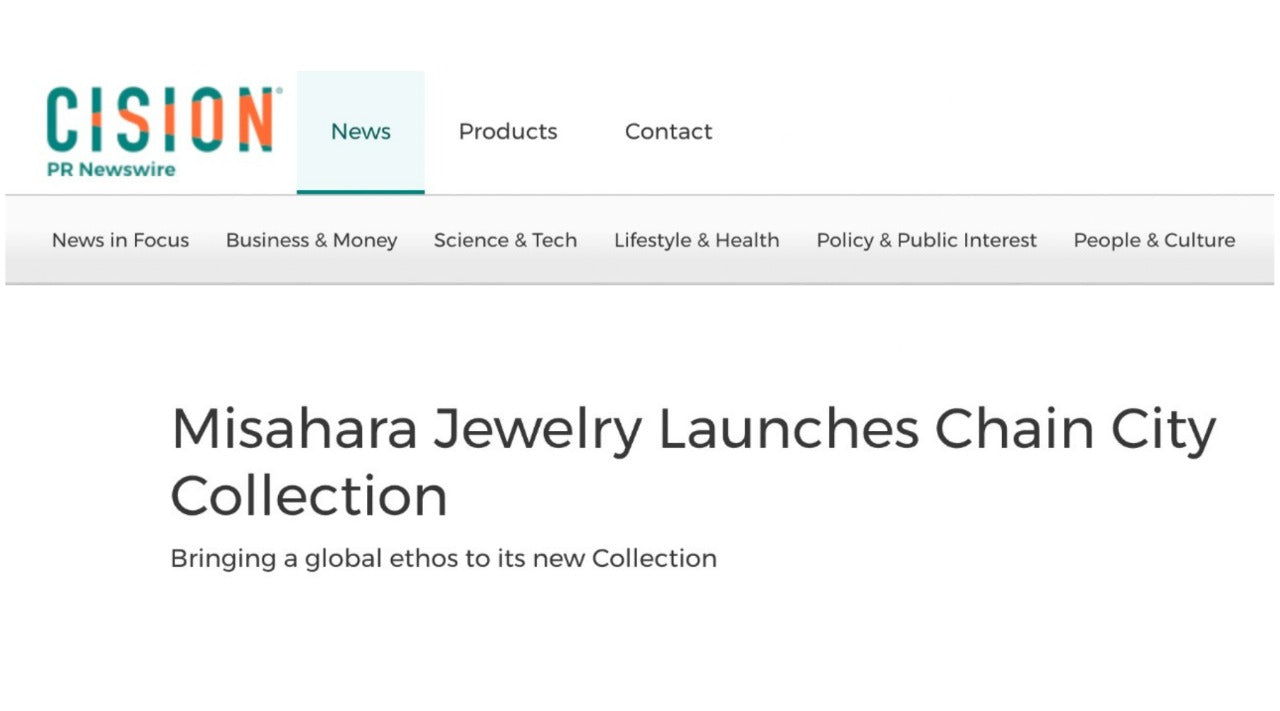 PR Newswire: Misahara Jewelry Launches Chain City Collection
