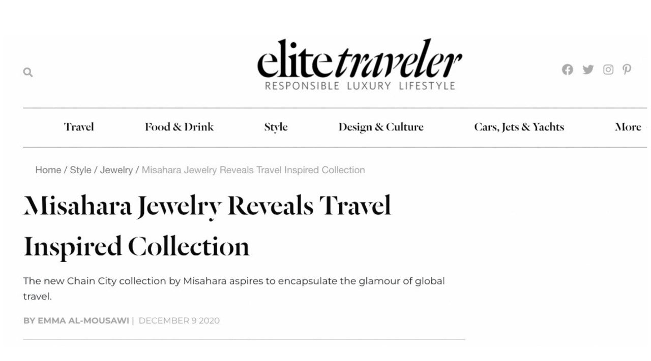 elite traveler- Misahara travel inspired collection 