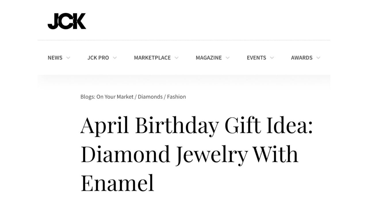 JCK: April Birthday Gift Idea, Diamond Jewelry